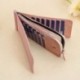 Hrph Monedero bolsa de dinero tarjeta Carteras de moda simple color sólido de cuero ultradelgada cartera hombres y mujeres cr