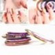 Hosaire 30pcs 30 Mixed Colors Rollos Striping Línea de Cinta Nail Art Decoración Sticker DIY uñas Color Aleatorio