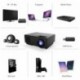 Proyector, RD810 Mini Proyector LCD de 1500 Lumens, Multimedia Home Theater Video Proyector de Apoyo 1080P HDMI USB Tarjeta T