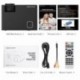 Proyector, RD810 Mini Proyector LCD de 1500 Lumens, Multimedia Home Theater Video Proyector de Apoyo 1080P HDMI USB Tarjeta T