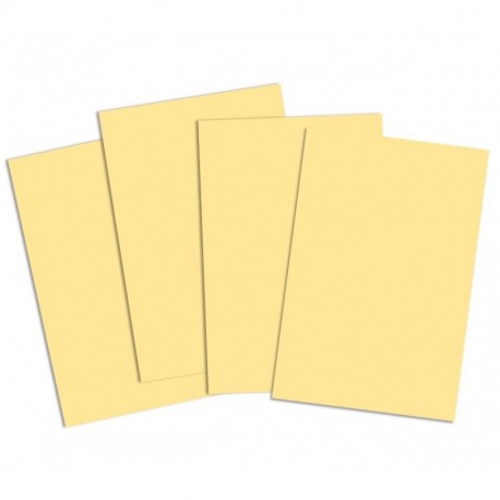 House of Card & Paper - Cartulinas tamaño A2, 220 g/m², 50 unidades, color amarillo pastel
