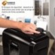 Fellowes 8Cd - Destructora trituradora de papel y Cds, corte en partículas, 8 hojas, negro