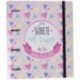 Grupo Erik Editores Amelie Classic - Carpeblock con 4 anillas, 32 x 27.5 cm, color rosa