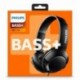 Philips Bass+ SHL3070BK - Auriculares con Cable Bajos potentes, Plegables, Ligeros y Elegantes Negro