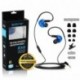 adorer Auriculares Deportivos con Cable, RX6 Bajos Estéreo Auriculares con Micrófono, reducción de Ruido para iPhone, Android