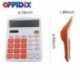 OFFIDIX Calculadora de Escritorio de Oficina Calculadora Electrónica de Energía Solar y de Batería Doble Calculadora de Panta