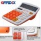 OFFIDIX Calculadora de Escritorio de Oficina Calculadora Electrónica de Energía Solar y de Batería Doble Calculadora de Panta