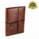 XIUJUAN Libreta Bonitas Cuaderno Bloc de Notas Dibujo Hojas Blancas Cuero Vintage entre A5-A4 Regalos Originales Navidad San 
