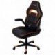 Mars Gaming MGC117 - Silla gaming, ajustable, reposabrazos abatibles, naranja