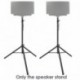 Neewer Pack de 2 Soportes para Altavoces PA de Montaje en Polos Altura Ajustable de 6 Pies con Bolsa de Transporte Plegable, 