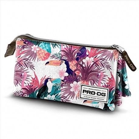 PRODG Tropic Estuches, 24 cm, Multicolor Multicolored 