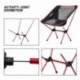 Silla de Camping Plegable con bolsa, plegable y portátil, carga hasta 150 KG, ideal para acambaca/senderismo/viaje/Caza/Pesca