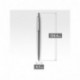 Parker Jotter bolígrafo de gel, acero inoxidable con adorno cromado y tinta negra con punta mediana 0,7 mm en estuche 2020