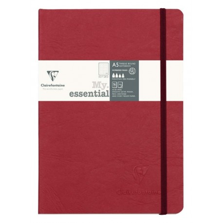 Clairefontaine 793432C - Cuaderno interior dot, color rojo