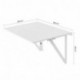 HOMFA 80x60CM Mesa Plegable de Pared Mesa Portátil Mesa para estudio Mesa de comedor Mesa de escritorio Mesa de oficina Blanc