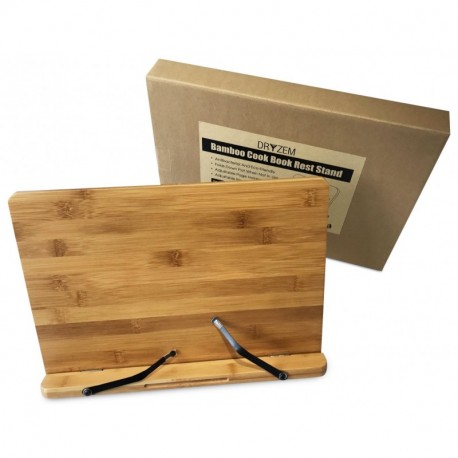 Libro de bambú Multiángulo y soporte para Tablet el hogar cocina cocinar y lectura por Dryzem