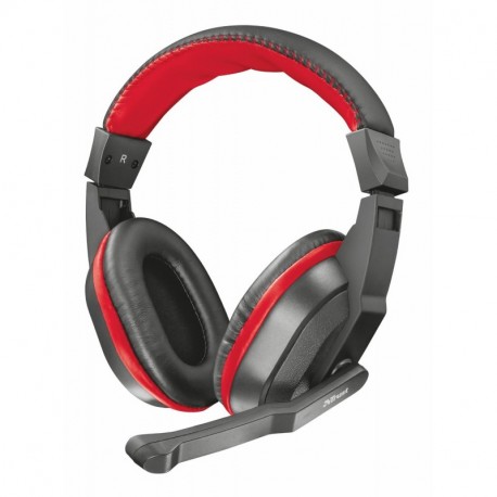 Trust Ziva - Auriculares Gaming Over-Ear con micrófono, Color Negro