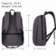 XQXA Mochila Portátil Impermeable Backpack para Ordenador hasta 17 Pulgadas con Puerto de Carga Externa USB para Negocio,Viaj