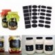 GOOTRADES 72 Pcs Etiquetas Adhesivas Reusables Diseño de Pizarra Negra Pegatina para Organizador De Almacenamiento Nevera Log