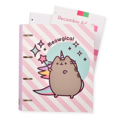 Grupo Erik Editores Pusheen the Cat - Carpeblock con 4 anillas, 32 x 27.5 cm