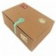 Cajas de regalo, juego de 10 cajas de panadería para galletas, magdalenas, Chocolate, 37 pegatinas decorativas incluidas