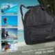 ProCase Bolso de Gimnasia Resistente al Agua, Quality Drawstring Mochila Unisex Sports Bag para la Natación, el Surf, la Prim