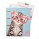 Grupo Erik Editores Studio Pets - Carpeblock con 4 anillas con diseño gato, 32 x 27.5 cm