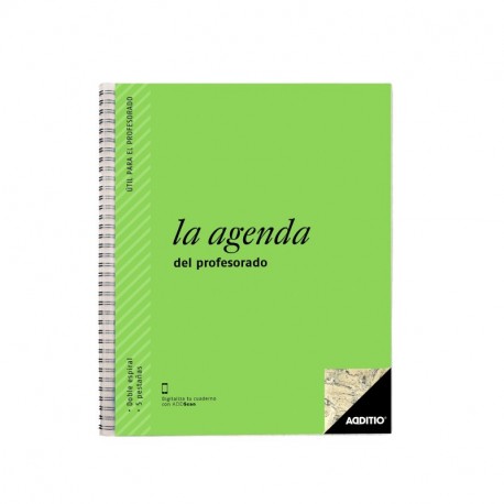 Additio P212 - Agenda para el profesorado 2017-2018, colores aleatorios