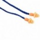 UEETEK Tapones para los oídos con cordón suave silicona tapones de protección auditiva reutilizables 10 pares 