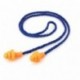 UEETEK Tapones para los oídos con cordón suave silicona tapones de protección auditiva reutilizables 10 pares 