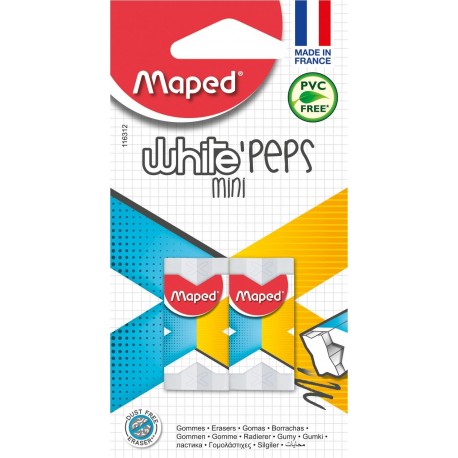 Maped m116312 – Goma de borrar X-Pert Mini, en forma de X, 2 unidades 