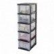 Iris Ohyama 135721 SDC-005 Torre de Almacenamiento Sobre Cortador 5 cajones Smart Drawer Chest plástico 29 x 39 x 77 cm, plás