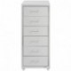TecTake Contenedor con Ruedas para Oficina con 6 cajones Metal Largo x Ancho x Alto : 41 x 28 x 69cm