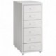 TecTake Contenedor con Ruedas para Oficina con 6 cajones Metal Largo x Ancho x Alto : 41 x 28 x 69cm