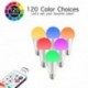 iLC Bombillas Colores RGBW LED Bombilla Cambio de Color Edison - RGB 120 de colores Regulable - 10 vatios E27- Control remoto