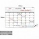 Abimars Pizarra menú magnética frigorífico Calendario planificador - Semanal Tablero & Mensajes y Recordatorios para Nevera d