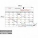 Abimars Pizarra menú magnética frigorífico Calendario planificador - Semanal Tablero & Mensajes y Recordatorios para Nevera d
