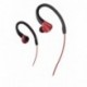 Pioneer SE-E3-R - Auriculares Deportivo Resistente al Agua IPX-2, Clips Ajustables Color Rojo