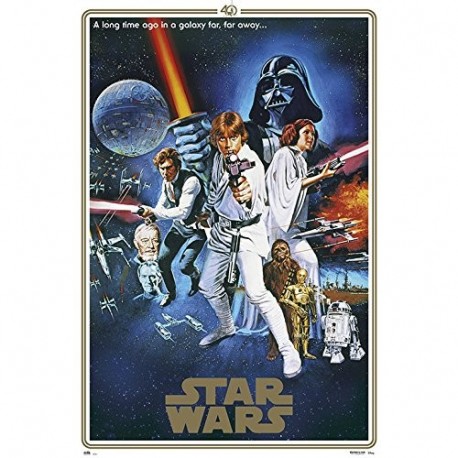 Grupo Erik Editores Poster Star Wars 40 Aniversario One Sheet B