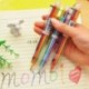 5 bolígrafos de colores retráctiles de Cosanter, 6 colores en 1, bolígrafo para oficina o escuela