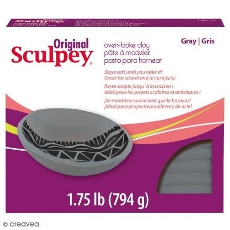 Sculpey S2G - Set de Manualidades Profesional de Arcilla de Horno, Color Gris