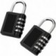 Conjunto de 2 Piezaas Candado de Combinación Cerradura de Seguridad de 4 Números Dígitos para Maletas Puertas Archivadores Ca