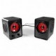 Mars Gaming MS3 - Altavoces Gaming 15W Potencia, 6 Drivers / 2 Activos y 4 pasivos, tamaño Compacto,subwoofer para Graves, U