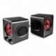 Mars Gaming MS3 - Altavoces Gaming 15W Potencia, 6 Drivers / 2 Activos y 4 pasivos, tamaño Compacto,subwoofer para Graves, U