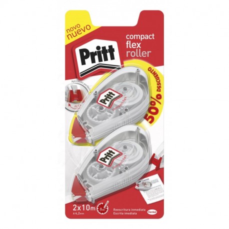 Pritt Roller Corrector compact, corrección en dos sentidos, 2 uds 4.2mmx10m