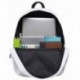 SIMPLAY Mochila Escolar Clásico | 44x30x12,5cm | Colores Variados | Blanco