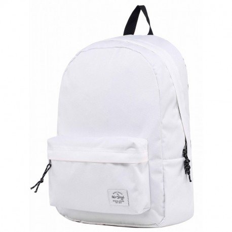 SIMPLAY Mochila Escolar Clásico | 44x30x12,5cm | Colores Variados | Blanco