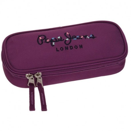 Pepe Jeans Harlow Neceser de Viaje, 22 cm, 0.99 litros, Morado