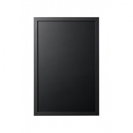 Bi-Office Back2Chalk Essentials - Pizarra de tiza, marco MDF, 60 x 40 cm, color negro