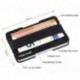 Cartera hombre | RFID Billetera | Tarjetero Minimalista Fibra de Carbono | Slim Wallet Negro y Rojo 